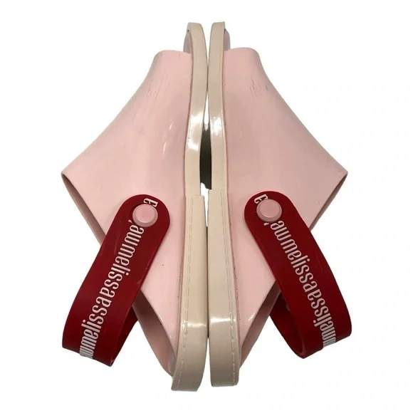 Melissa Twist Pink Jelly Slingback Scented PVC Casual Flat Sandals Women 8 - Picture 10 of 14